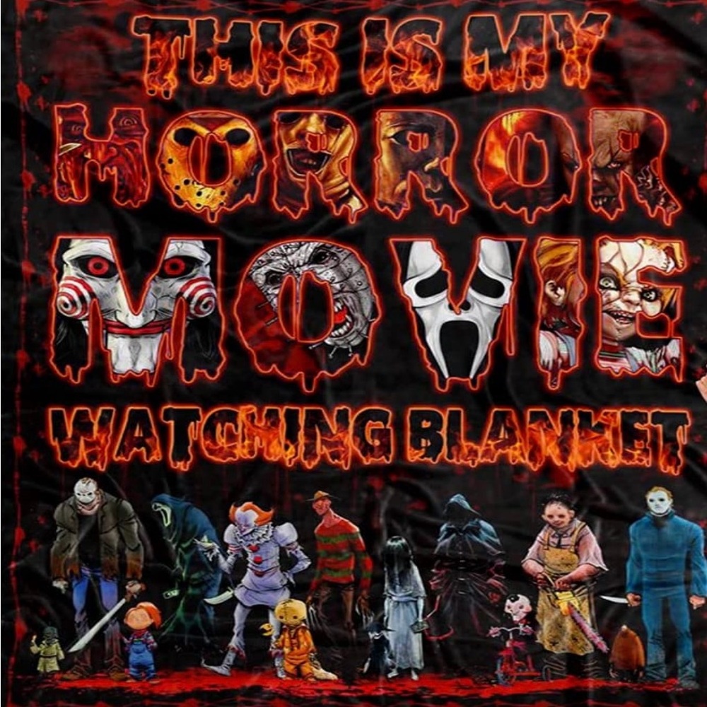 Horror Movie Blanket Throw